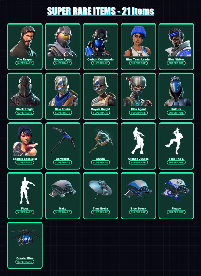[PS4/PS5/XBOX/PC] | The Reaper | Rogue Agent | Carbon Commando | 40 skin | Lv1074