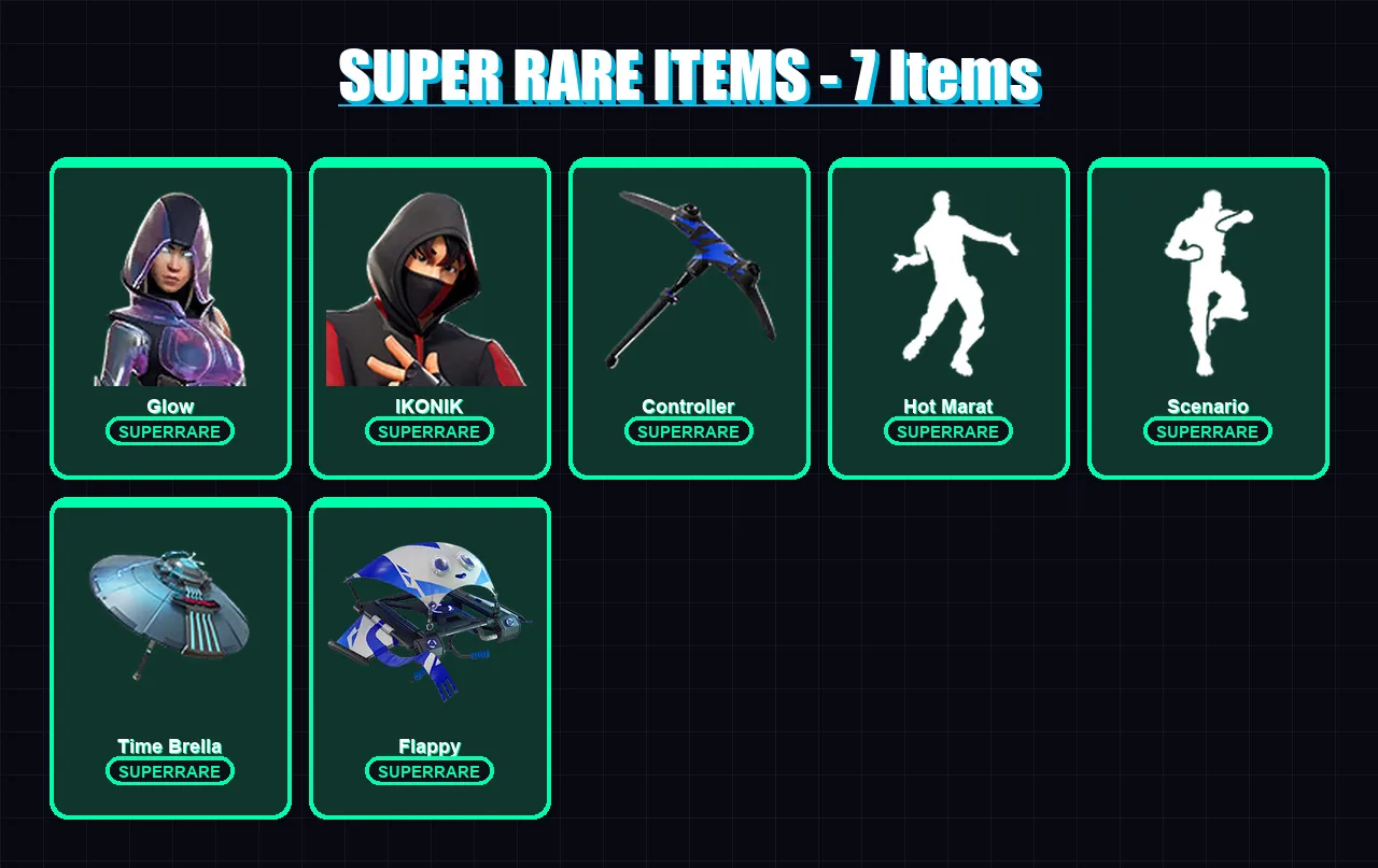 [PS4/PS5/XBOX/PC] | Glow | IKONIK | Hybrid | Sentinel | Lynx | 81 skin | 100 pickaxe | 92 emote | 103 glider | Lv1413