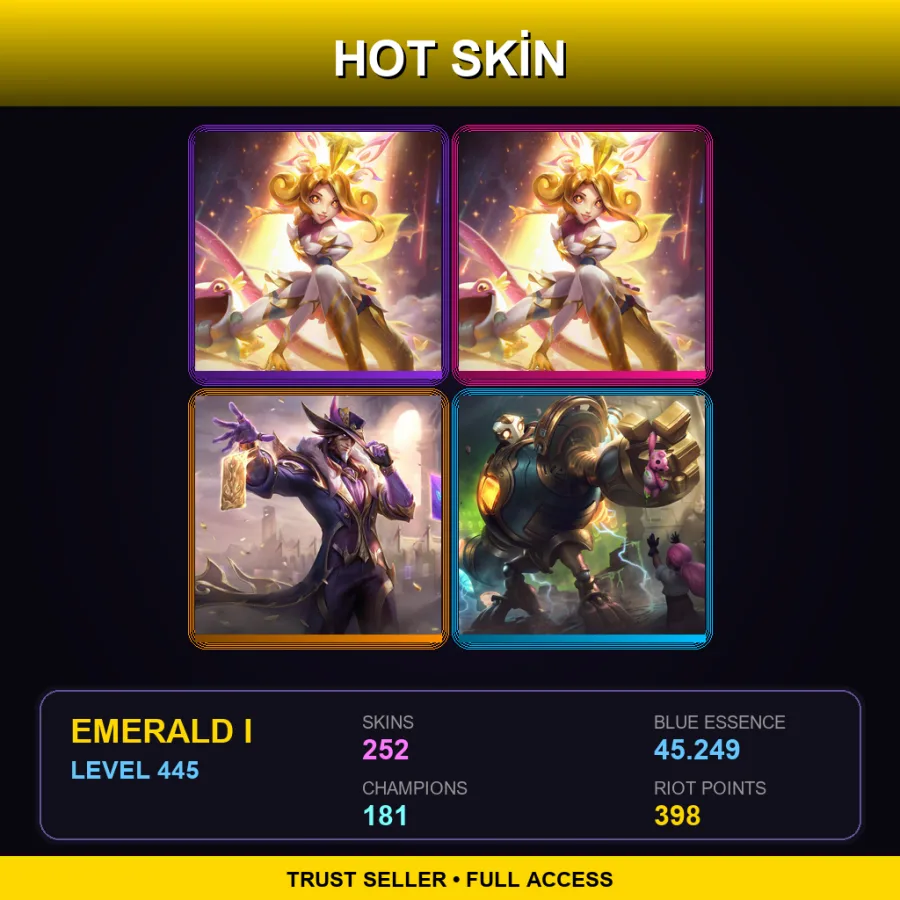 LAS | Lv445 | Emerald I | 252 Skin | 181 Champ