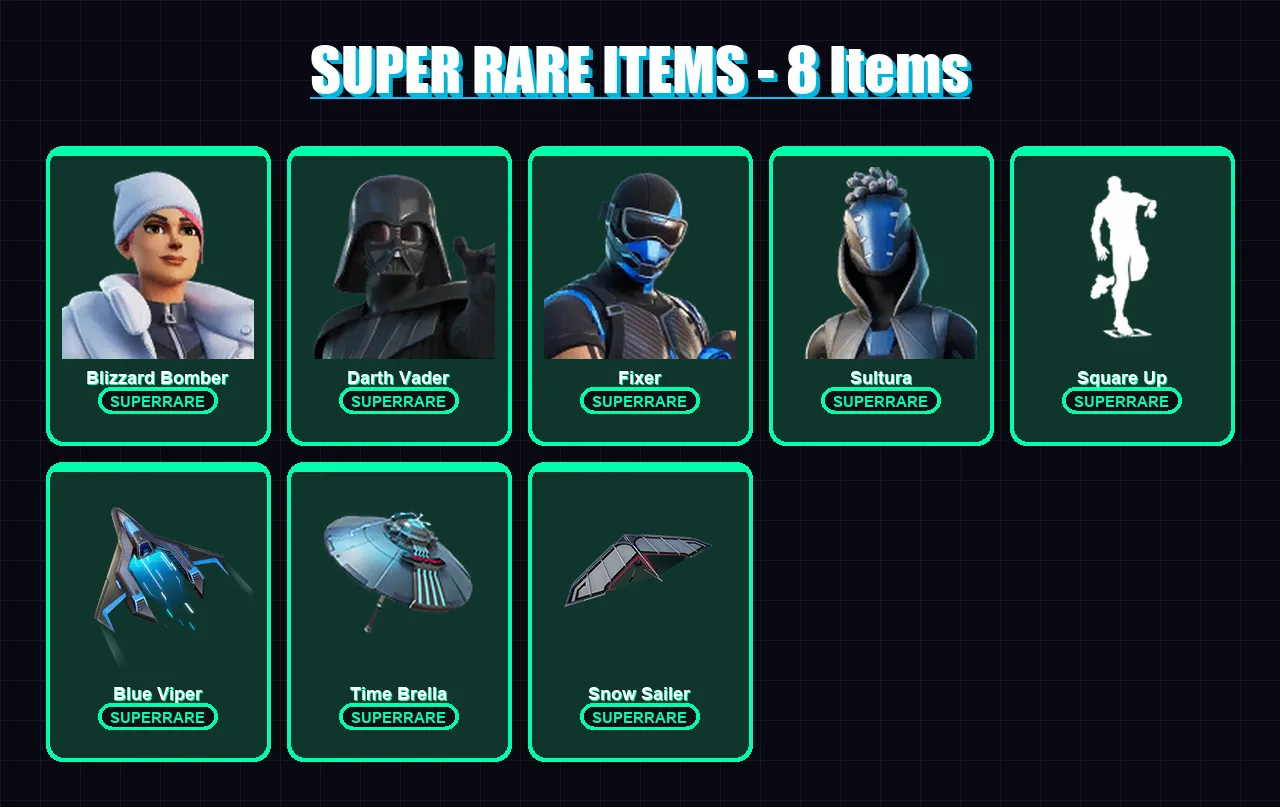 [PC] | Blizzard Bomber | Darth Vader | Fixer | Sultura | Snap | 40 skin | 53 pickaxe | 60 emote | 44 glider | Lv859 — Fortnite account
