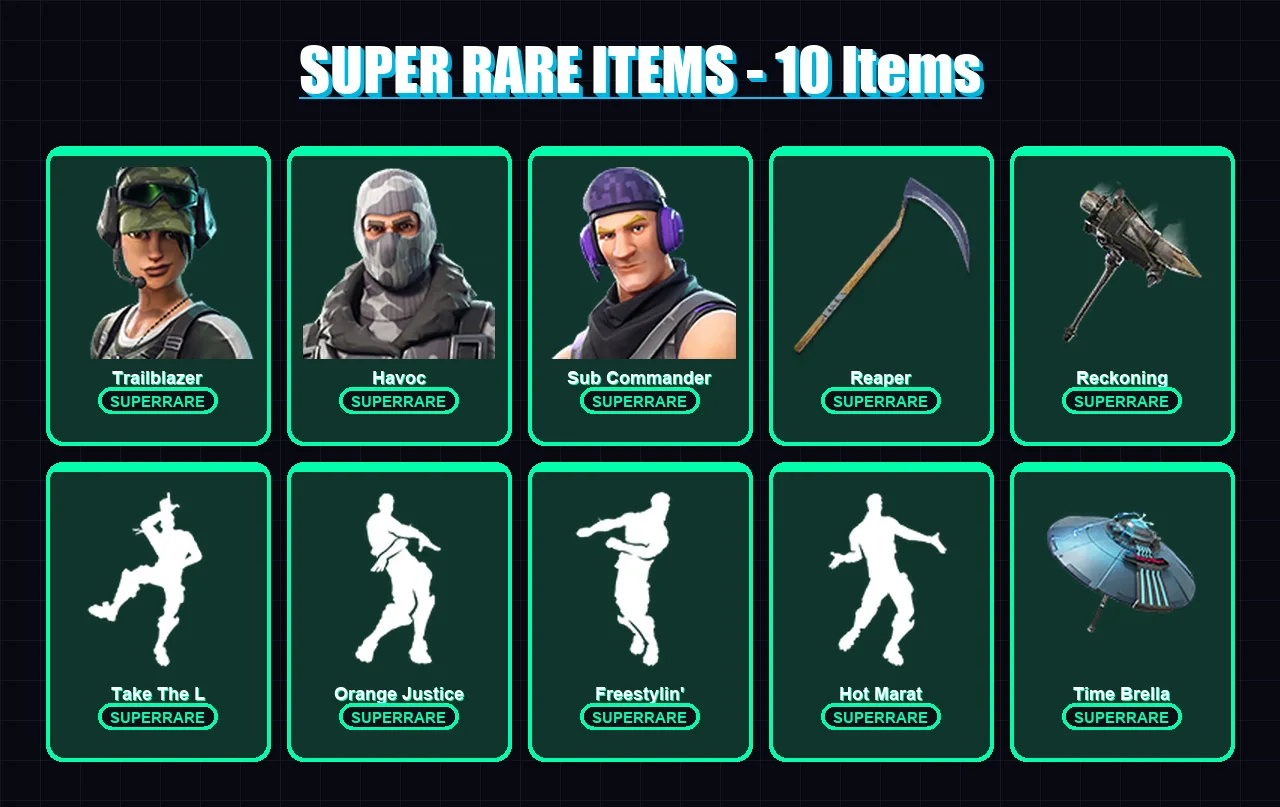 [PS4/PS5/PC] | Trailblazer | Havoc | Sub Commander | Deadpool | Blackheart | 60 skin | 61 pickaxe | 64 emote | 67 glider | Lv734