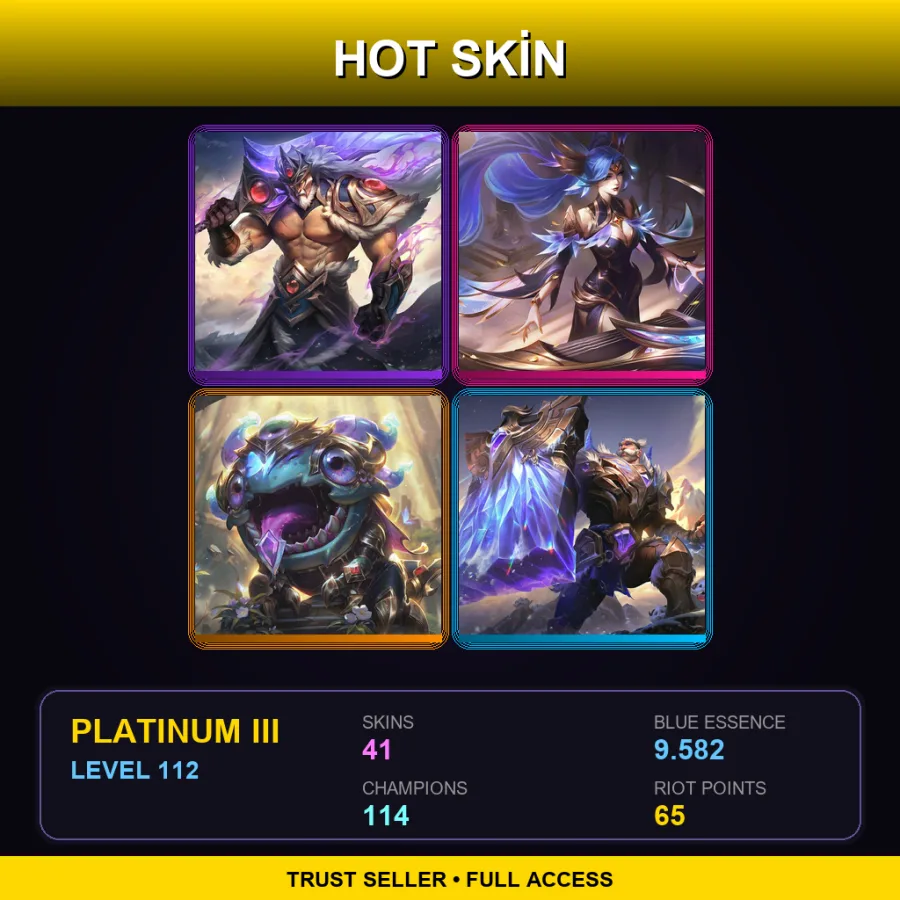 LAS | Lv112 | Platinum III | 41 Skin | 114 Champ