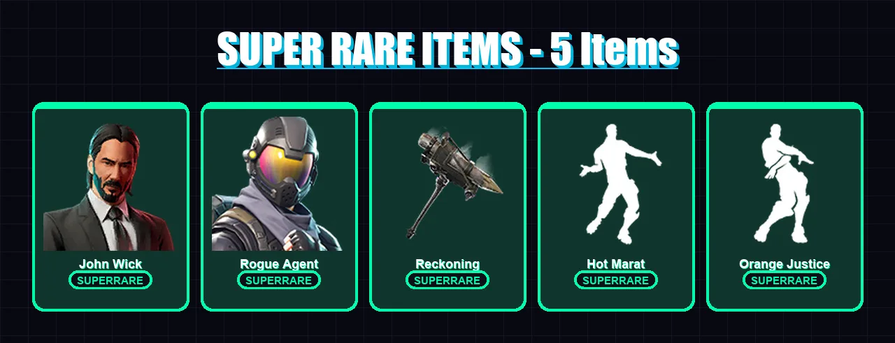 [PC/XBOX/PSN] | John Wick | Rogue Agent | Sentinel | Valor | Ragnarok | 74 skin | 50 pickaxe | 81 emote | 61 glider | Lv927