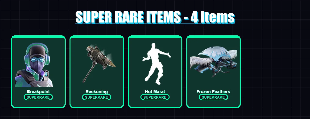 [PC/XBOX/PSN] | Breakpoint | Frozen Love Ranger | Calamity | A.I.M. | Blackheart | 48 skin | 30 pickaxe | 56 emote | 33 glider | Lv300 — Fortnite account