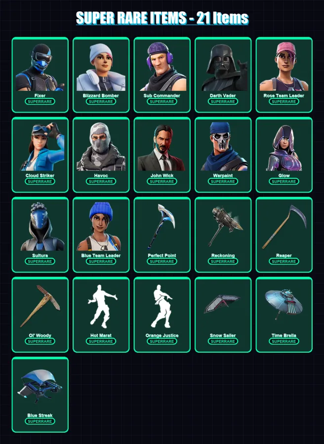 [PC/XBOX/PSN] | Fixer | Blizzard Bomber | Sub Commander | Darth Vader | Rose Team Leader | 273 skin | 238 pickaxe | 201 emote | 193 glider | Lv2811