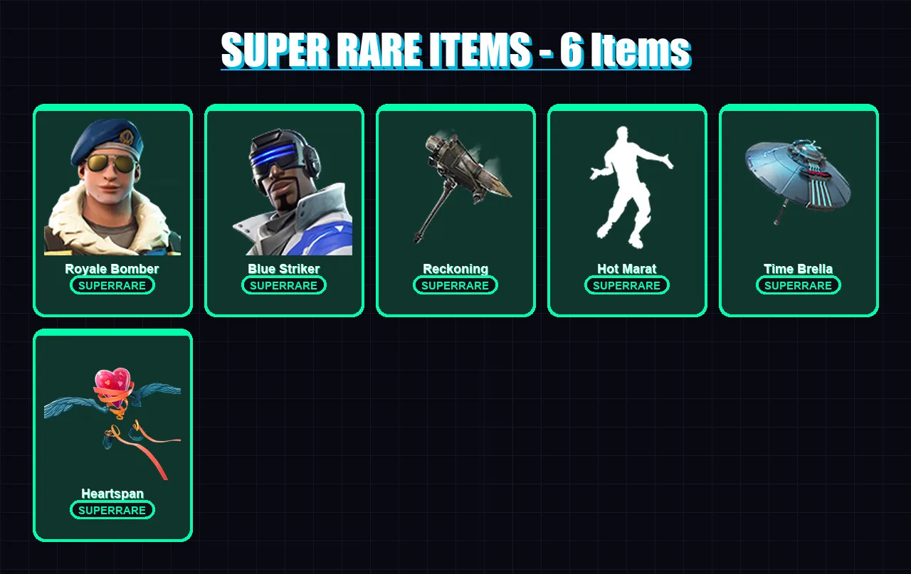 [PS4/PS5/XBOX/PC] | Royale Bomber | Blue Striker | Calamity | Sentinel | The Prisoner | 60 skin | 105 pickaxe | 99 emote | 101 glider | Lv1874