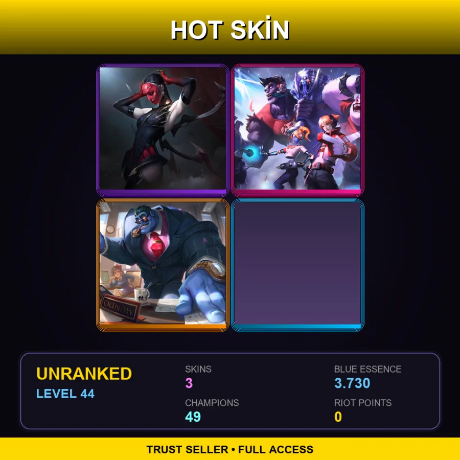 LAS | Lv44 | Unranked | 3 Skin | 49 Champ