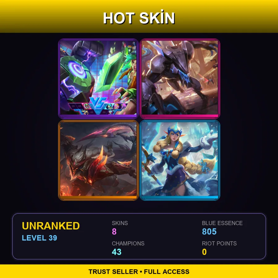 LAN | Lv39 | Unranked | 8 Skin | 43 Champ — Winter Wonder Soraka