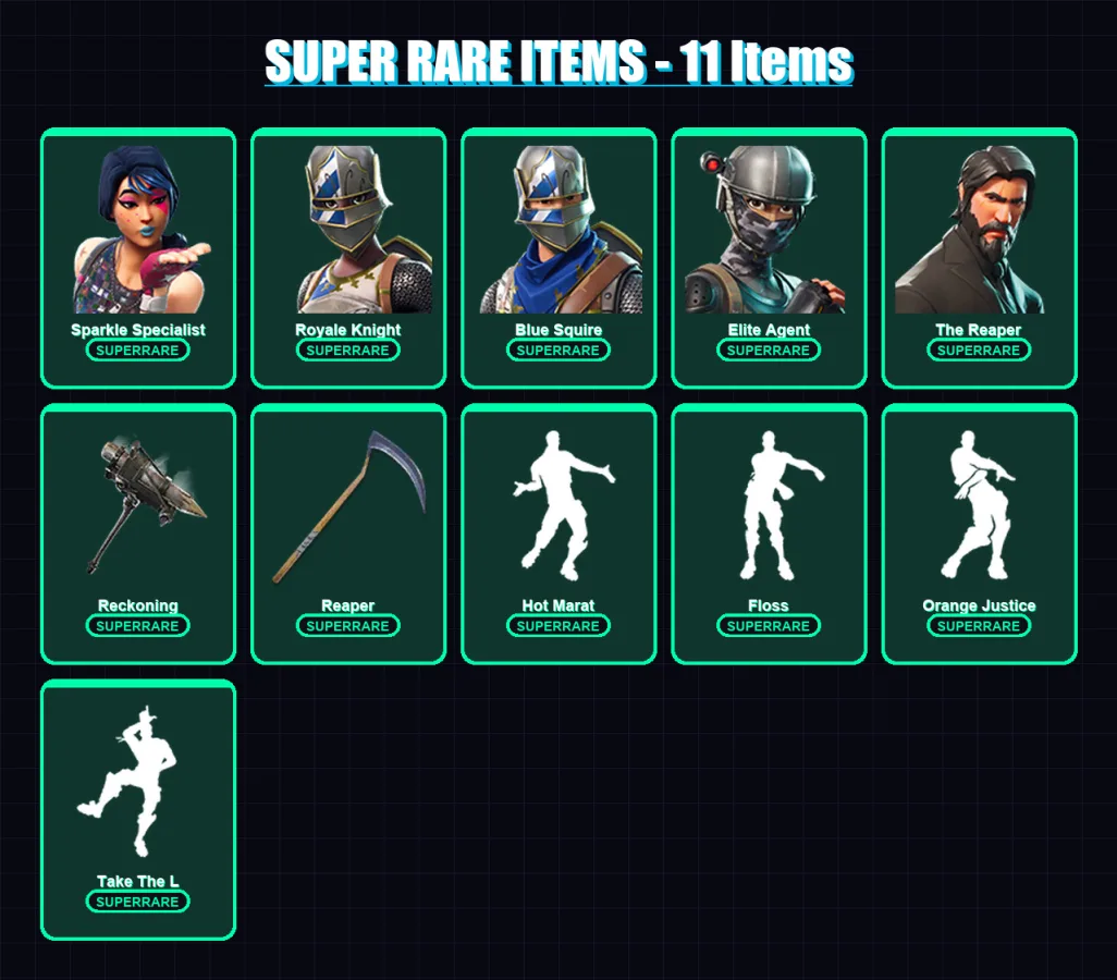 [PS4/PS5/XBOX/PC] | Sparkle Specialist | Royale Knight | Blue Squire | 94 skin | Lv1308 — Fortnite account