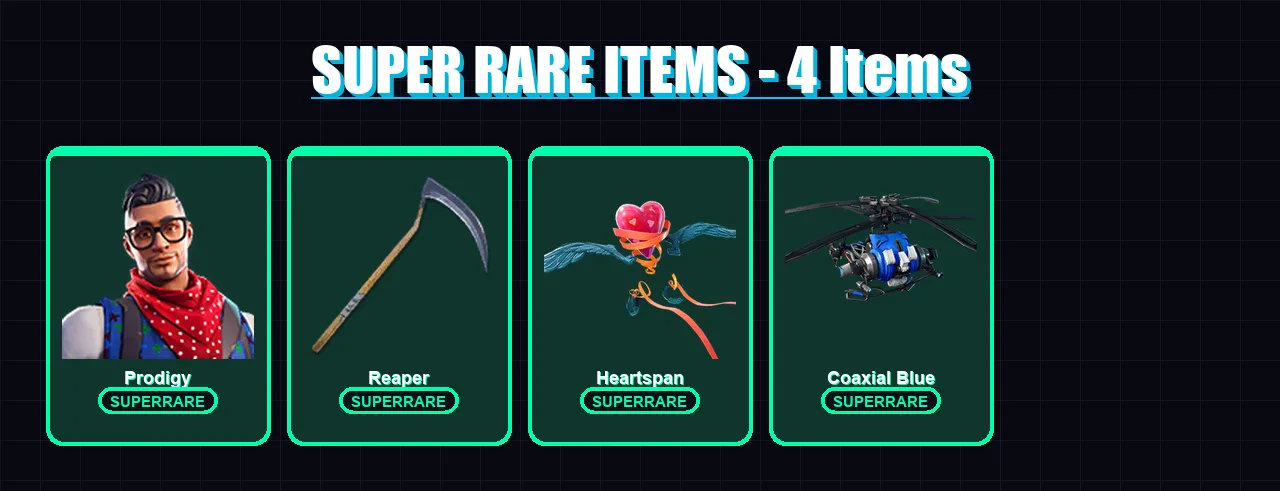 [PS4/PS5/XBOX/PC] | Prodigy | Sentinel | Blackheart | Luxe | Catalyst | 102 skin | 51 pickaxe | 102 emote | 50 glider | Lv695