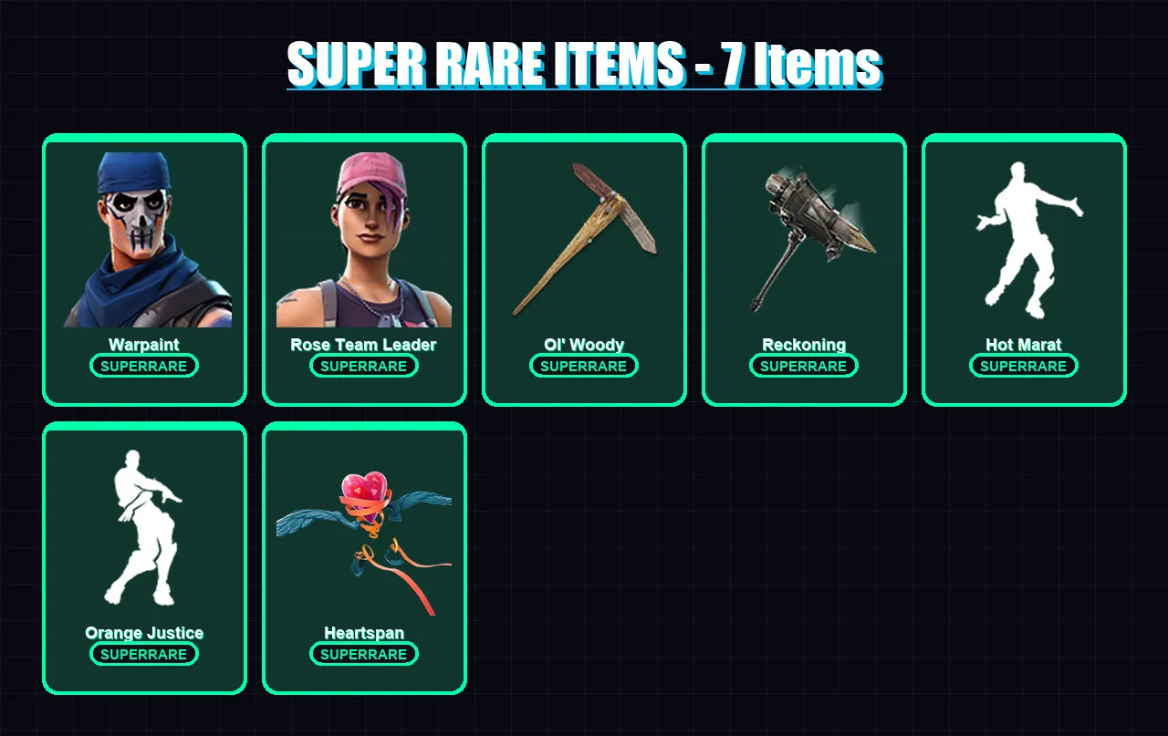 [PS4/PS5/XBOX/PC] | Warpaint | Rose Team Leader | Omega | Sentinel | Gear Specialist Maya | 82 skin | 64 pickaxe | 77 emote | 67 glider | Lv781