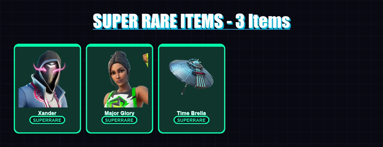 [PC/XBOX/PSN] | Xander | Major Glory | Joey | Kymera | Hime | 41 skin | 44 pickaxe | 25 emote | 32 glider | Lv457