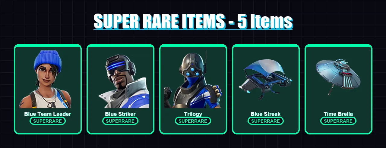 [PC/XBOX] | Blue Team Leader | Blue Striker | Trilogy | Lt. Evergreen | Wooly Warrior | 5 skin | 10 pickaxe | 10 emote | 17 glider | Lv160