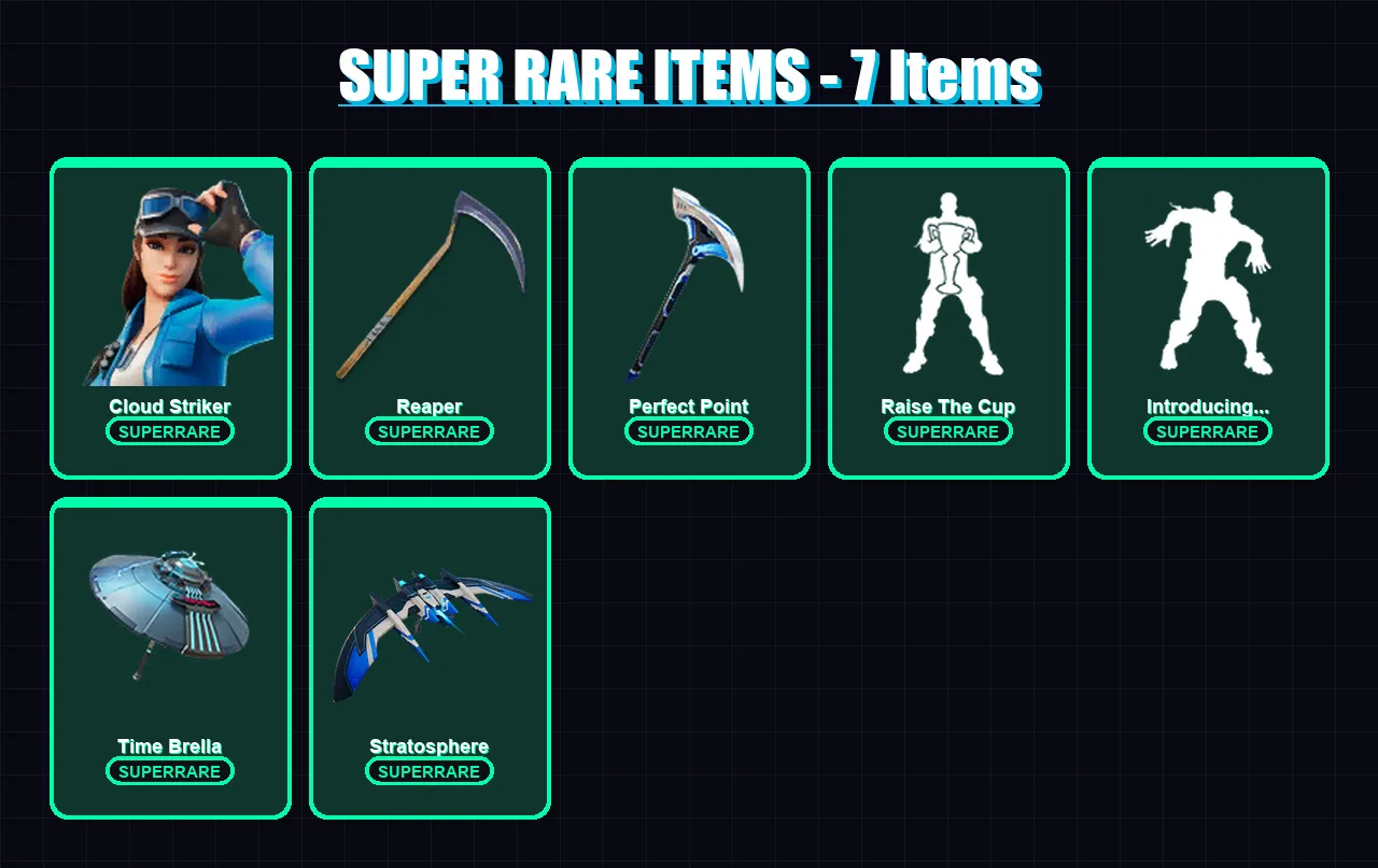[PS4/PS5/XBOX/PC] | Cloud Striker | Fade | Fusion | Catalyst | Eternal Knight | 52 skin | 70 pickaxe | 66 emote | 59 glider | Lv832