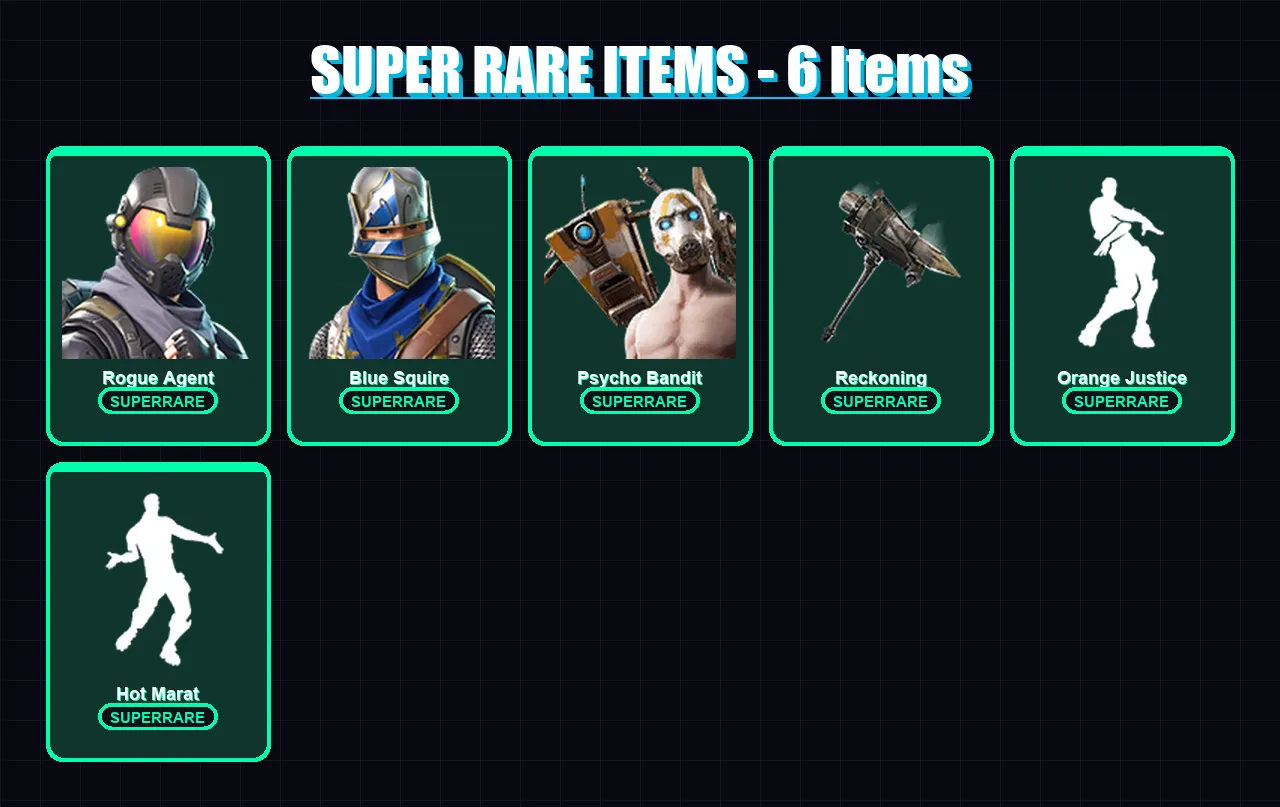 [PC/XBOX/PSN] | Rogue Agent | Blue Squire | Psycho Bandit | Carbide | Drift | 23 skin | 20 pickaxe | 33 emote | 21 glider | Lv258 — Fortnite account