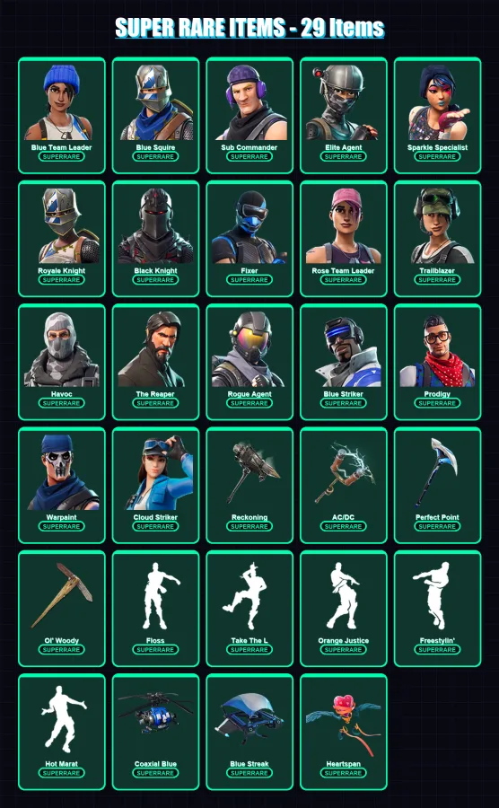 [PS4/PS5/XBOX/PC] | Blue Team Leader | Blue Squire | Sub Commander | 92 skin | Lv1072