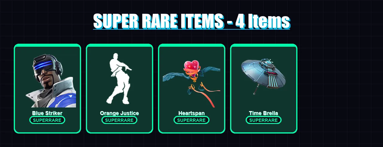 [PC/XBOX] | Blue Striker | Hybrid | Blackheart | Sidewinder | Peely | 5 skin | 21 pickaxe | 26 emote | 29 glider | Lv669