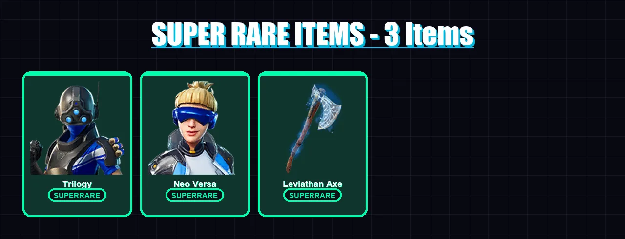 [PC] | Trilogy | Neo Versa | Predator | Fusion | The Foundation | 134 skin | 164 pickaxe | 126 emote | 122 glider | Lv2110