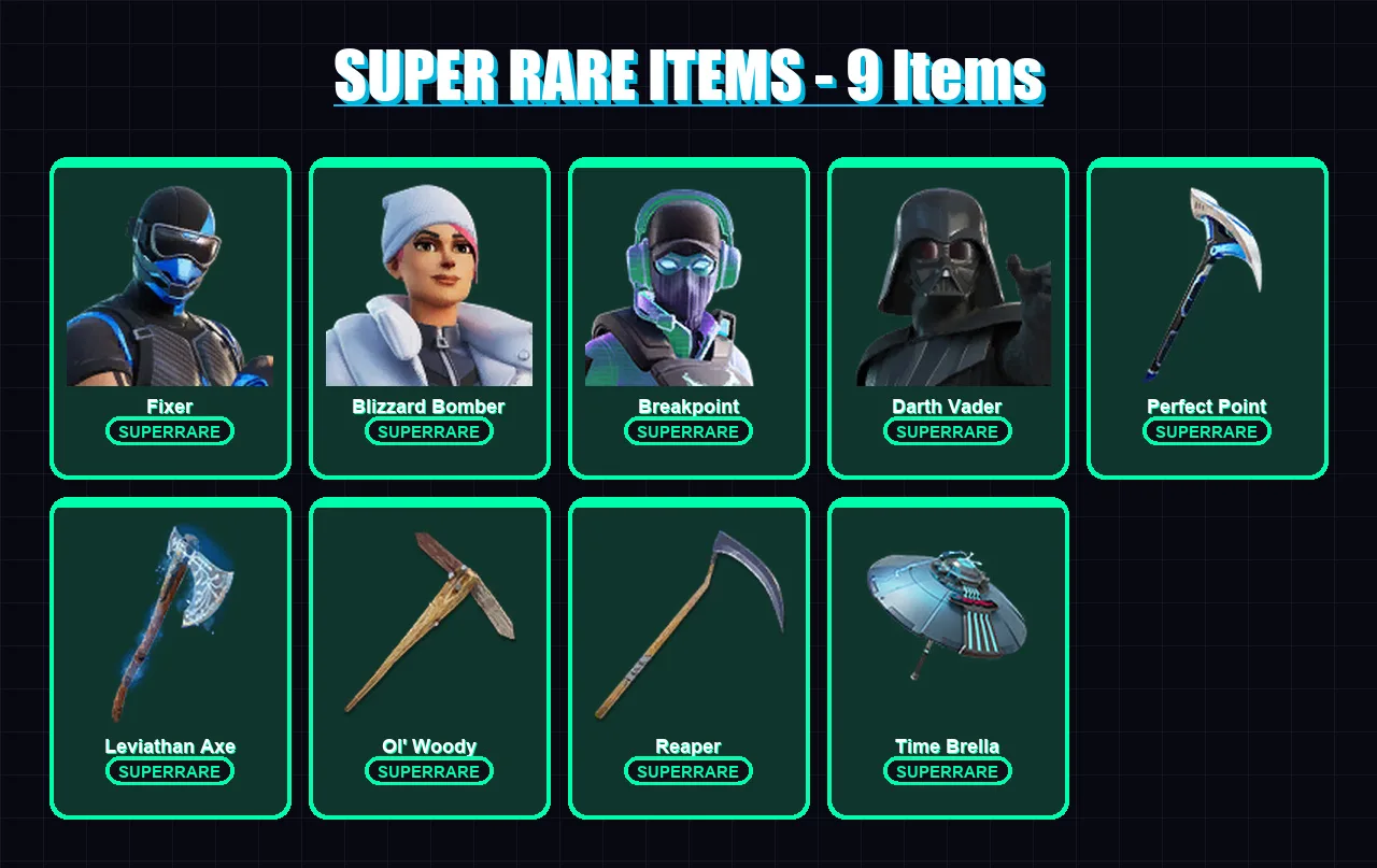 [PC/XBOX/PSN] | Fixer | Blizzard Bomber | Breakpoint | Darth Vader | Kymera | 227 skin | 219 pickaxe | 223 emote | 164 glider | Lv3245