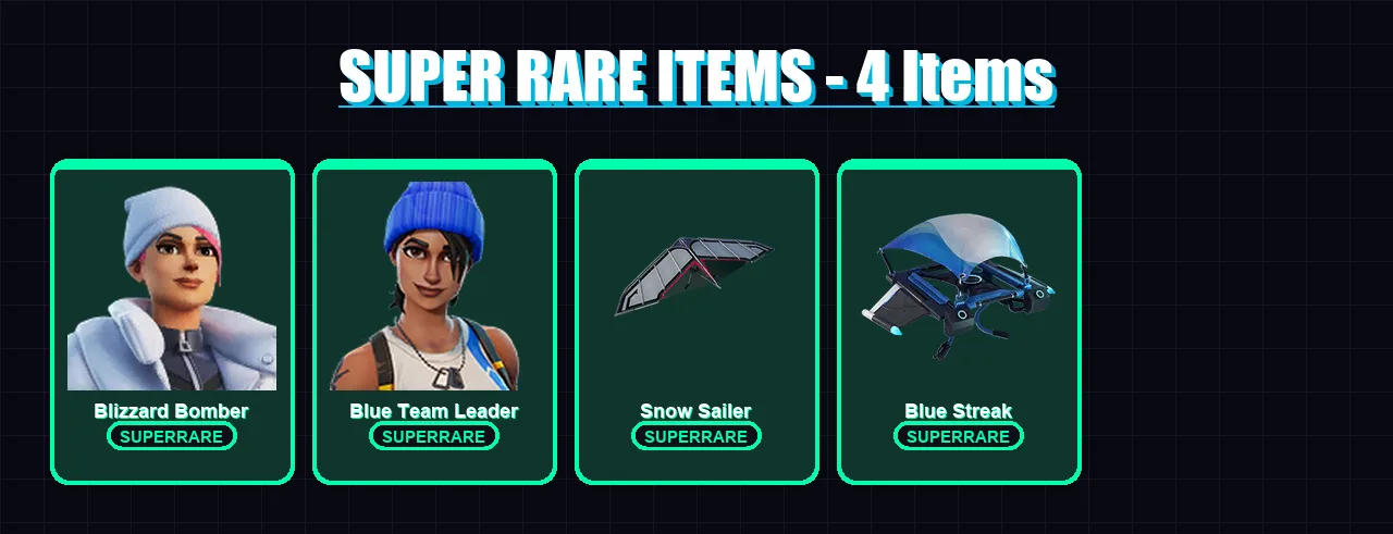 [PS4/PS5/XBOX/PC] | Blizzard Bomber | Blue Team Leader | Nezumi | Twyn | Paradigm (Reality-659) | 26 skin | 29 pickaxe | 21 emote | 34 glider | Lv34 — Fortnite account