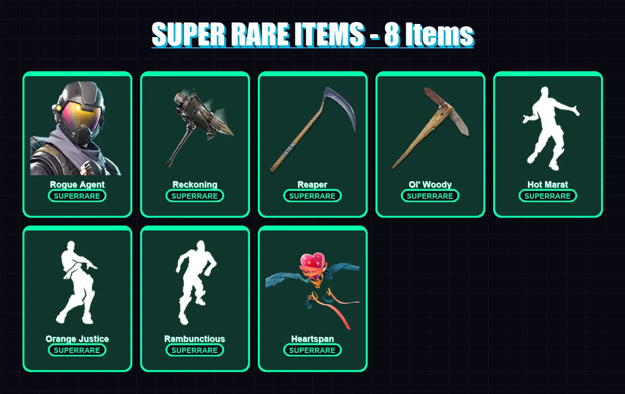 [PC/XBOX/PSN] | Rogue Agent | A.I.M. | Deadfire | Crackshot | The Foundation | 132 skin | 115 pickaxe | 115 emote | 98 glider | Lv1455