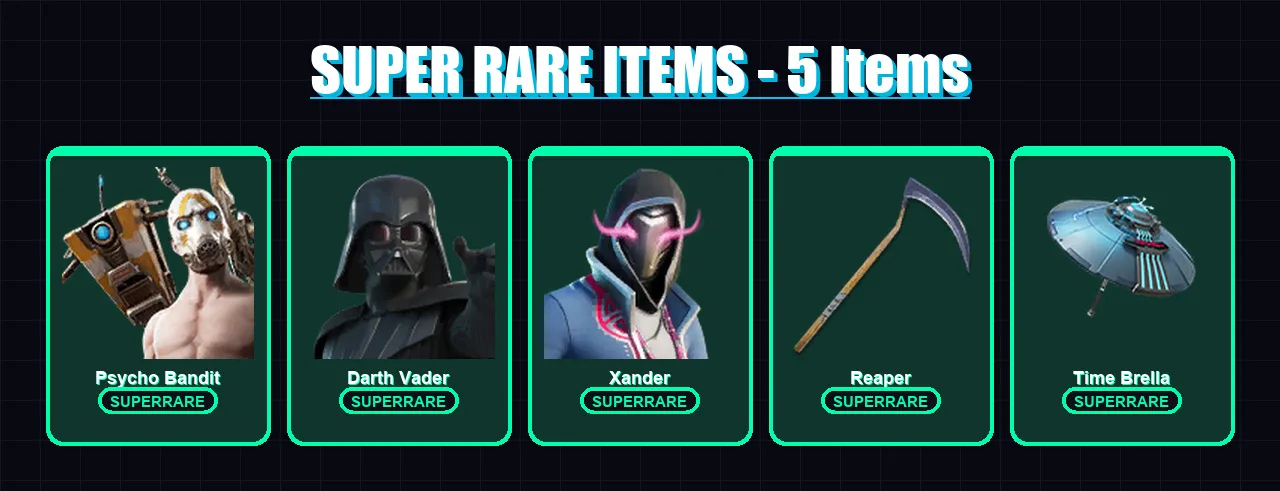 [PC] | Psycho Bandit | Darth Vader | Xander | Nezumi | Galaxy Grappler | 300 skin | 325 pickaxe | 238 emote | 173 glider | Lv2210