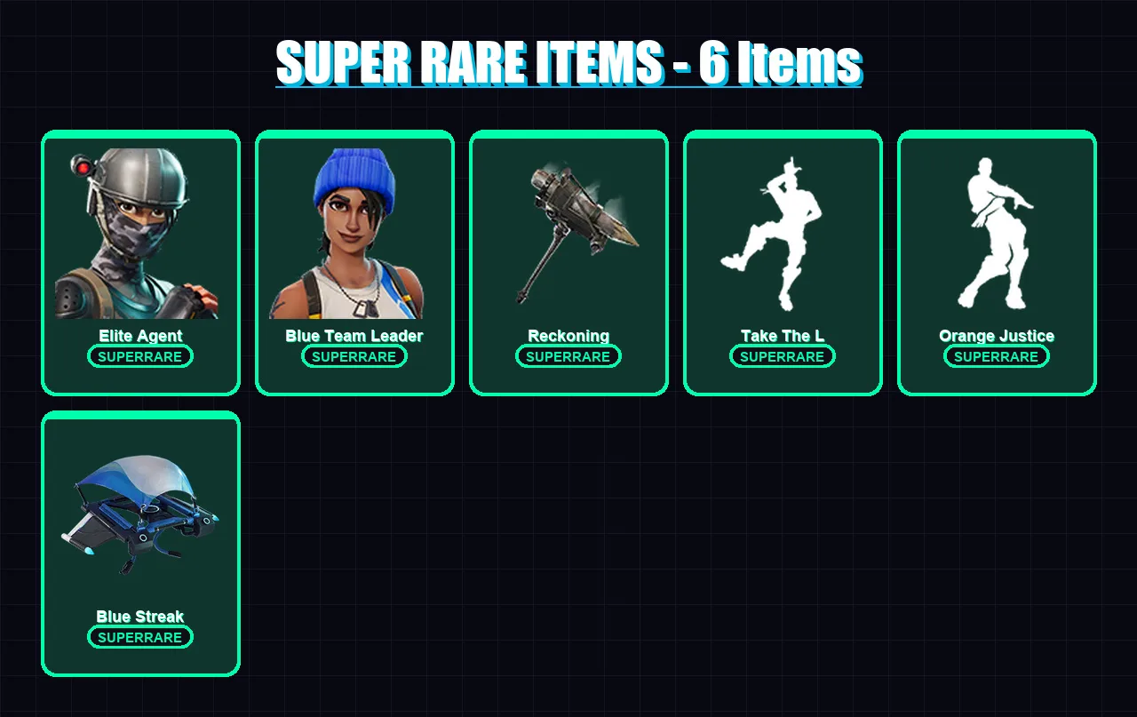 [PS4/PS5/PC] | Elite Agent | Blue Team Leader | Rox | Calamity | Omega | 27 skin | 23 pickaxe | 28 emote | 27 glider | Lv369 — Fortnite account
