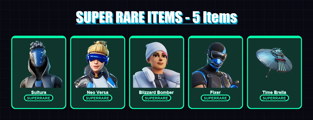 [PS4/PS5/PC] | Sultura | Neo Versa | Blizzard Bomber | Fixer | Raz | 120 skin | 114 pickaxe | 80 emote | 112 glider | Lv1676