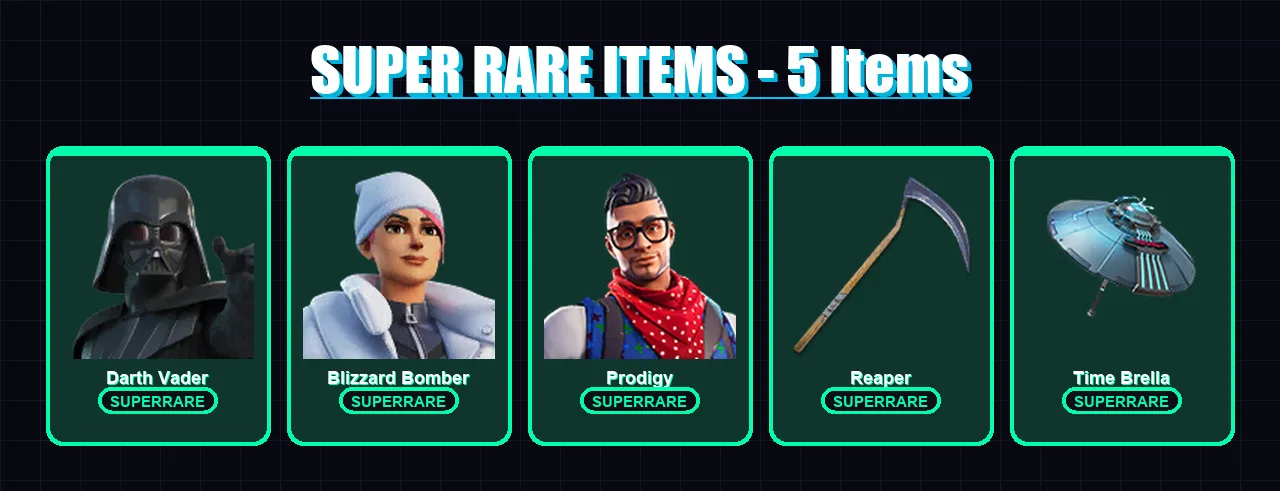 [PS4/PS5/XBOX/PC] | Darth Vader | Blizzard Bomber | Prodigy | Blaze | Driftwalker | 126 skin | 186 pickaxe | 115 emote | 126 glider | Lv2429