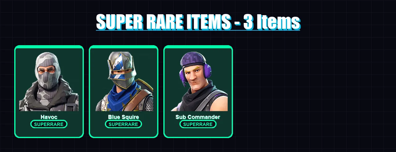 [PC/XBOX/PSN] | Havoc | Blue Squire | Sub Commander | Mission Specialist | Rust Lord | 7 skin | 6 pickaxe | 10 emote | 8 glider | Lv121