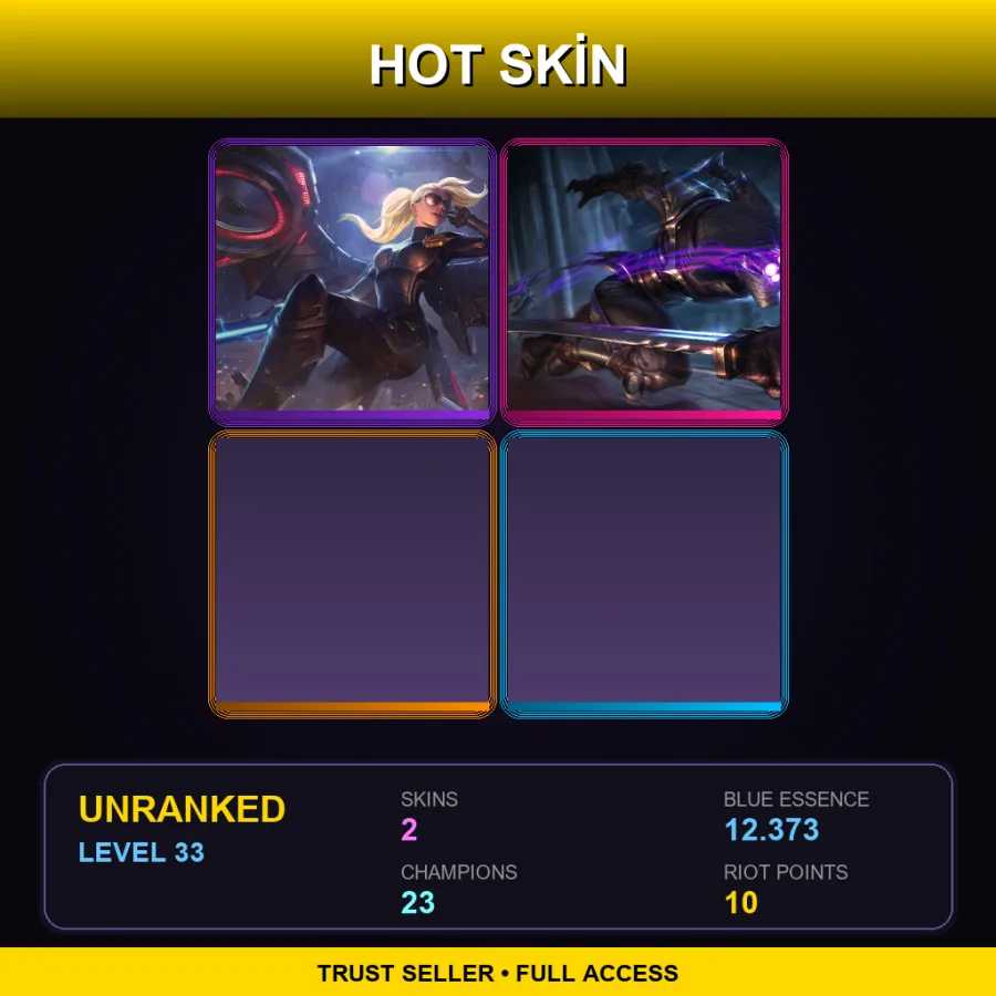 EUNE | Lv33 | Unranked | 2 Skin | 23 Champ