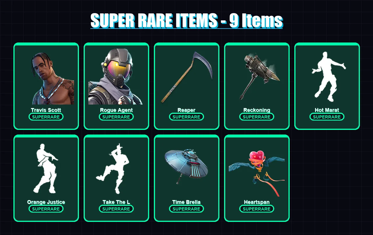 [PC/XBOX/PSN] | Travis Scott | Rogue Agent | Rox | Zenith | Luxe | 140 skin | 90 pickaxe | 128 emote | 92 glider | Lv1170 — Fortnite account