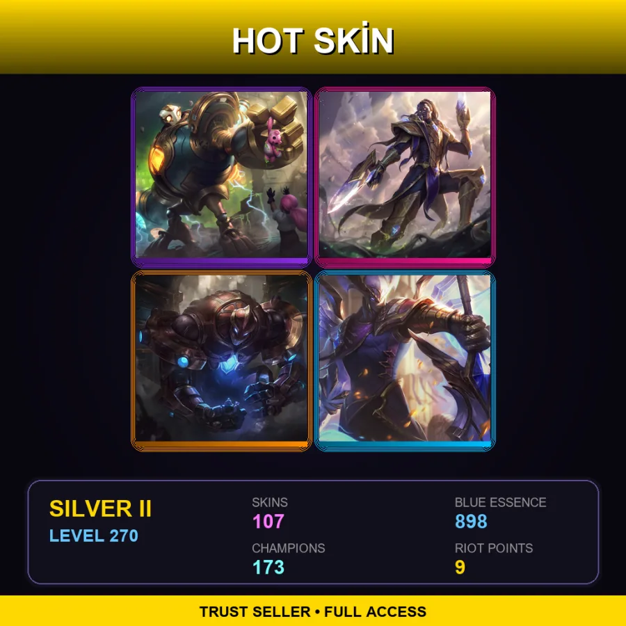 VN | Lv270 | Silver II | 107 Skin | 173 Champ