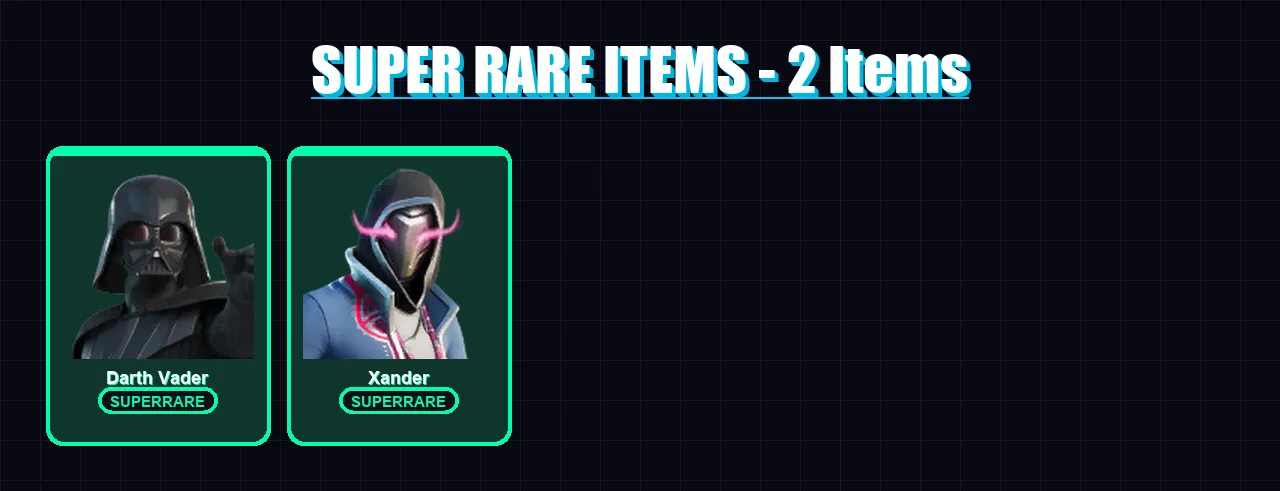 [PC/PSN] | Darth Vader | Xander | Paradigm (Reality-659) | Snap | Malik | 13 skin | 37 pickaxe | 25 emote | 36 glider | Lv578
