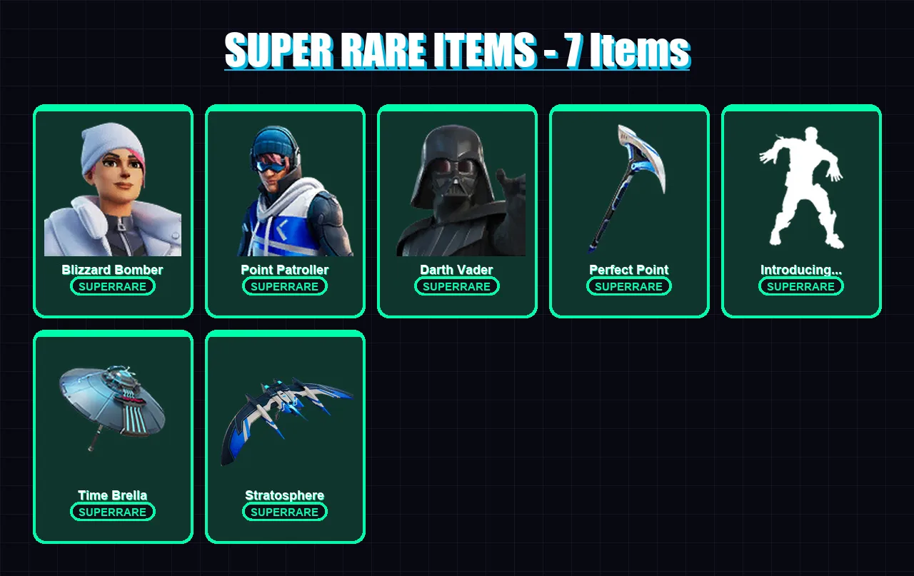 [PS4/PS5/XBOX/PC] | Blizzard Bomber | Point Patroller | Darth Vader | Kado Thorne | Ronin | 197 skin | 226 pickaxe | 174 emote | 193 glider | Lv2567