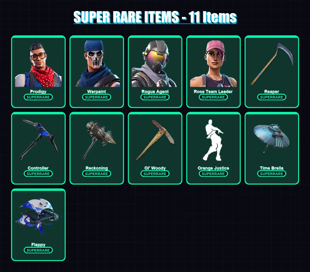 [PC/XBOX/PSN] | Prodigy | Warpaint | Rogue Agent | Rose Team Leader | Red Knight | 99 skin | 95 pickaxe | 70 emote | 89 glider | Lv1144 — Fortnite account