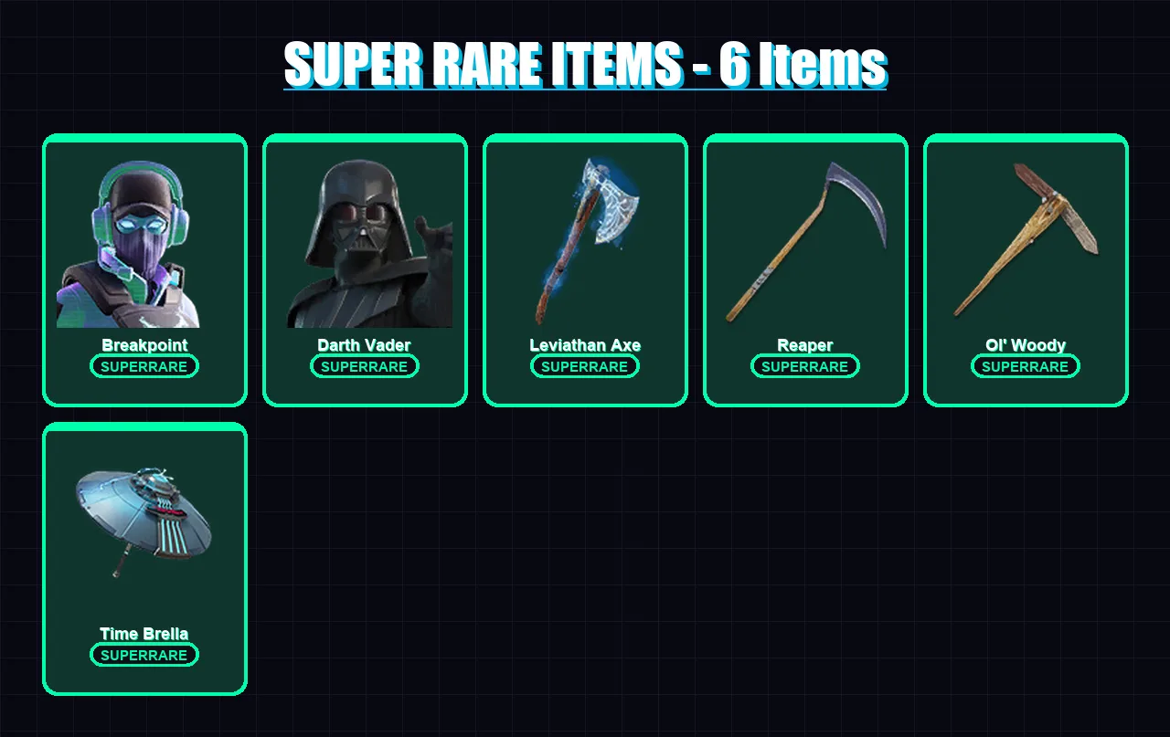 [PC/PSN] | Breakpoint | Darth Vader | Frozen Red Knight | Valeria | The Imagined | 328 skin | 373 pickaxe | 276 emote | 240 glider | Lv4080