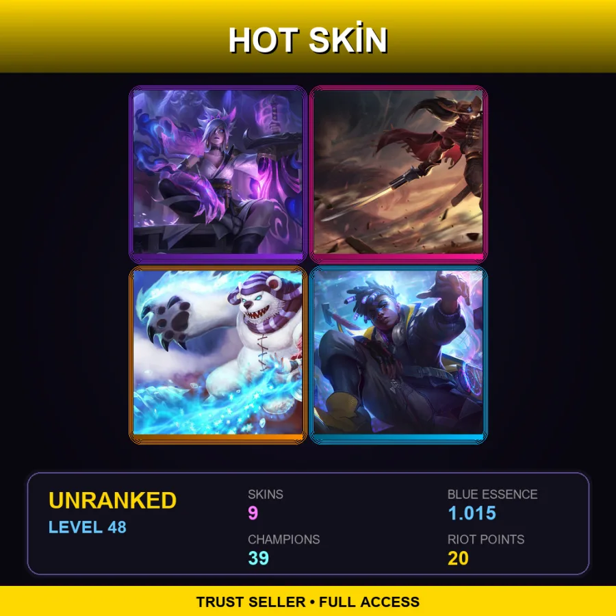 EUNE | Lv48 | Unranked | 9 Skin | 39 Champ — Spirit Blossom Riven