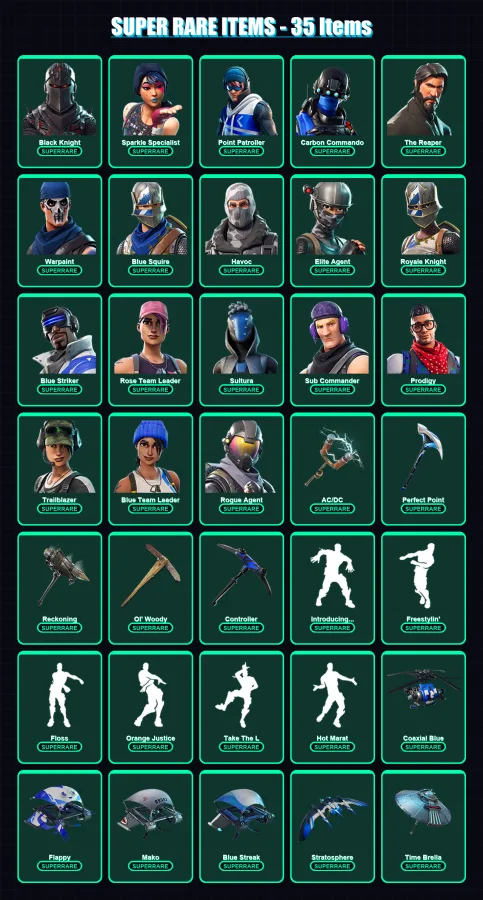 [PS4/PS5/XBOX/PC] | Black Knight | Sparkle Specialist | Point Patroller | 103 skin | Lv1858