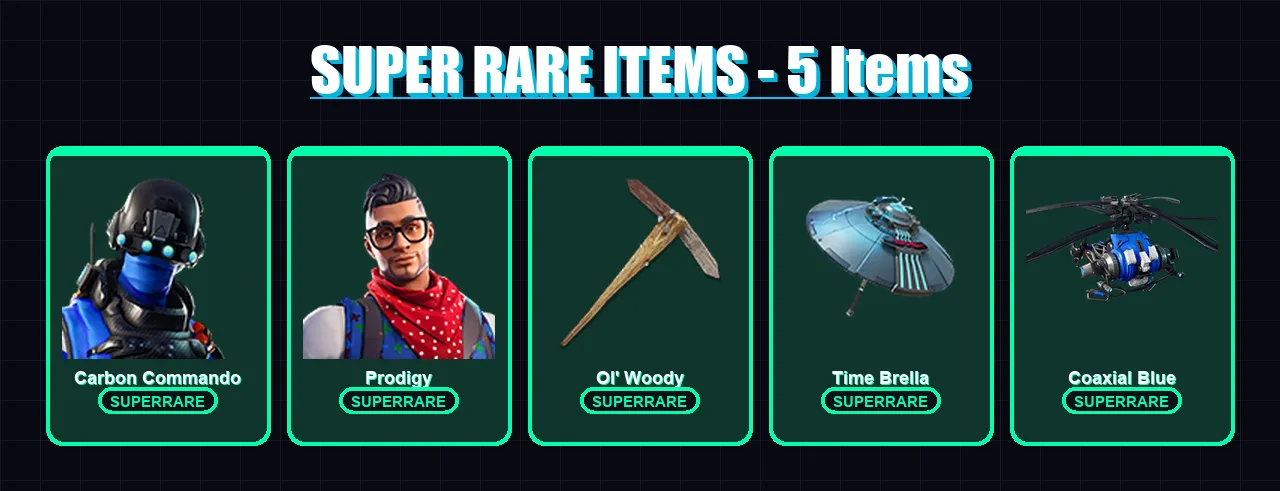 [PC/XBOX] | Carbon Commando | Prodigy | The Ice King | Ruin | Kado Thorne | 112 skin | 131 pickaxe | 103 emote | 105 glider | Lv1365