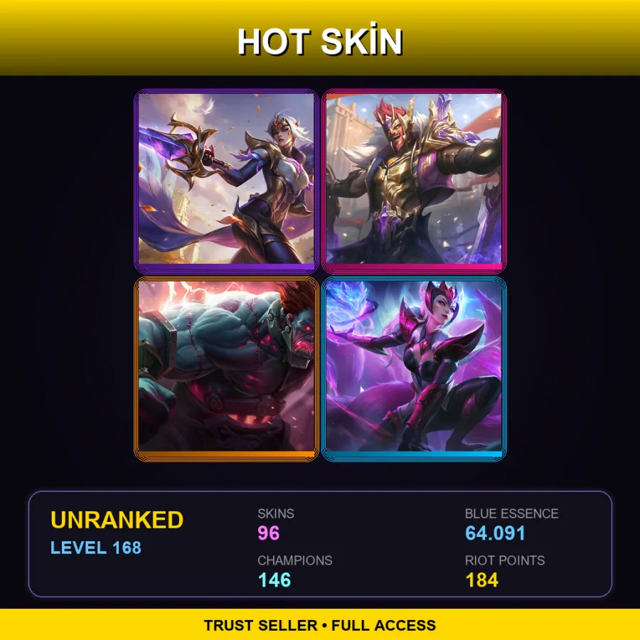 EUNE | Lv168 | Unranked | 96 Skin | 146 Champ — Spirit Blossom Syndra
