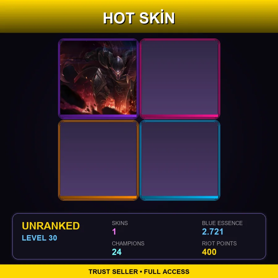 LAS | Dragonslayer Pantheon | 1 Skin | 24 Champ | Lv30