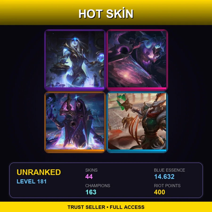 SG | Lv181 | Unranked | 44 Skin | 163 Champ — Praetorian Graves