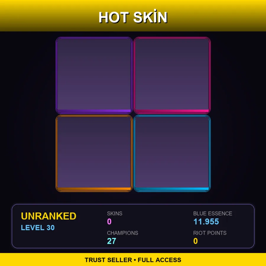 EUNE | Lv30 | Unranked | 0 Skin | 27 Champ