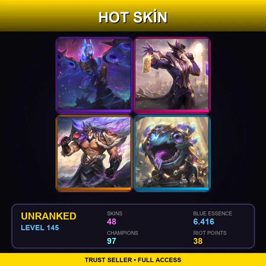 LAS | Lv145 | Unranked | 48 Skin | 97 Champ — Street Demons Briar