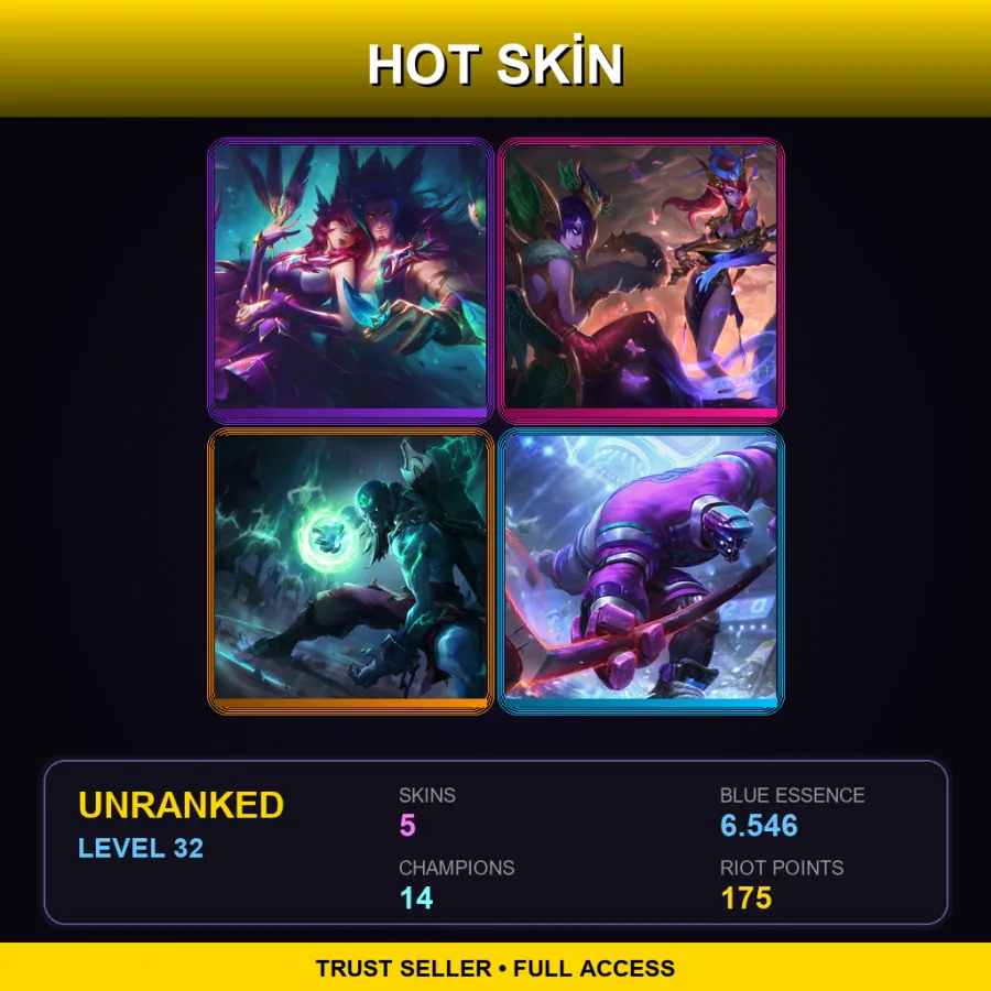 EUW | Lv32 | Unranked | 5 Skin | 14 Champ — Shamrock Malphite