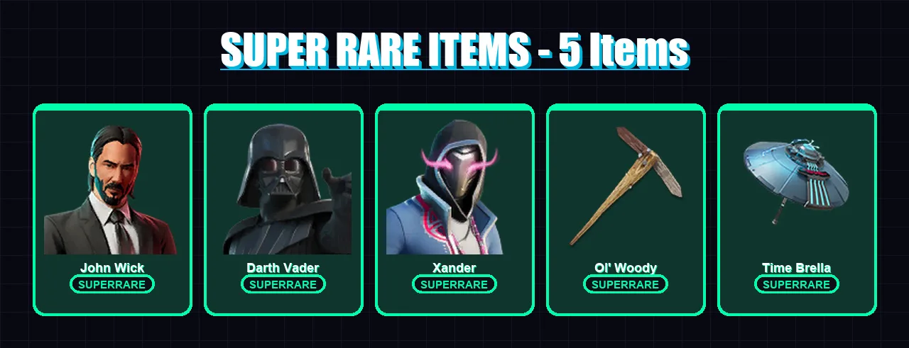 [PC/XBOX/PSN] | John Wick | Darth Vader | Xander | Red Knight | Optimus Prime | 507 skin | 483 pickaxe | 548 emote | 236 glider | Lv3782