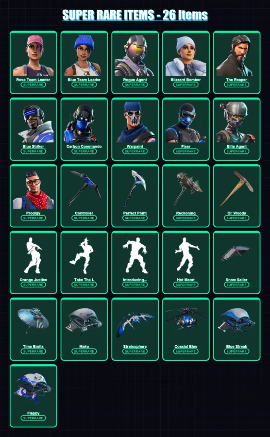 [PS4/PS5/XBOX/PC] | Rose Team Leader | Blue Team Leader | Rogue Agent | 76 skin | Lv1273