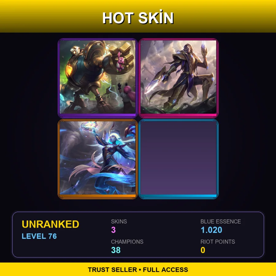 EUNE | Lv76 | Unranked | 3 Skin | 38 Champ — Victorious Blitzcrank
