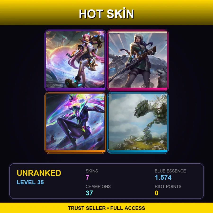ME | Lv35 | Unranked | 7 Skin | 37 Champ